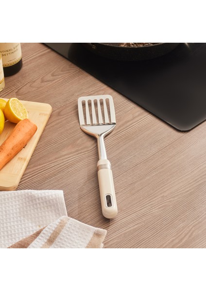 Mastermaid Oluklu Spatula Krem 33.4 cm