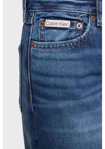 90S Straight Denim Kadın Mavi Kontrol Et LV047B917G-UT5 fırsatları