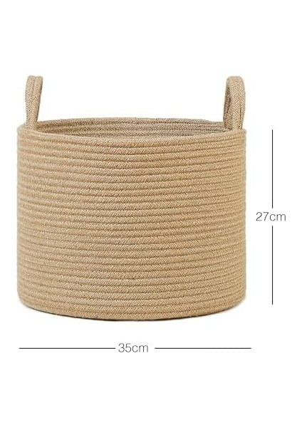 Home Textile Jüt Halat Sepet 35 x 27 cm fiyatları