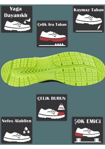 Iş Ayakkabısı Çelik Demir Burunlu Çelik Ara Tabanlı Iş Güvenlik Inşaatçı Ayakkabısı Rahat modelleri