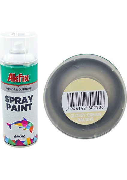 Parlak Krem Sprey Boya 400 ml 1 Adet Gönderilir Ral 1015