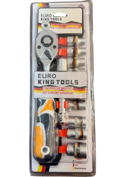 8 Parça 1/2'' Cırcırlı Lokma Takımı