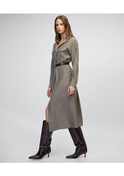 Kemerli Gömlek Elbise IW6250002187014 fiyatları