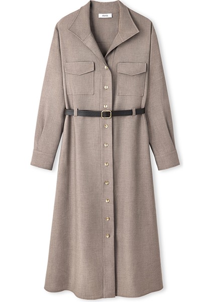 Kemerli Gömlek Elbise IW6250002187014 indirimleri