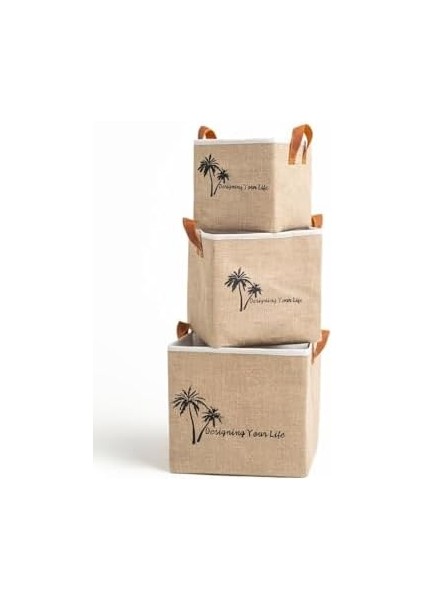 Bee Jüt Dolap Içi Organizer Takı, Makyaj, Banyo, Ofis Düzenleyici Saklama Kutusu 20X20X20 cm modelleri