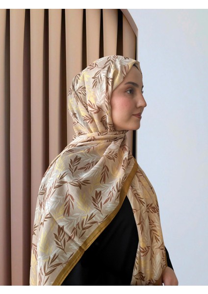 Pastel Yaprak Desenli Şal modelleri