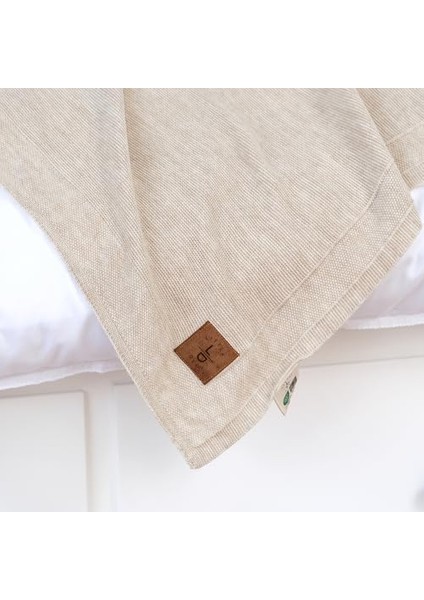 Dedi Dua Yumuşak Örme Bebek Battaniyesi, Oeko-Tex 100 Sertifikalı - Hipoalerjenik ve Isı Düzenleyici - Lüks Konfor, Nefes Alabilen Yapılı Çocuk Örtüsü, Bej 80X100 cm fiyatları
