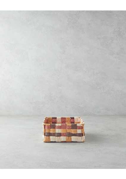 Home Modern Square Kağıt Ip Sepet Kahve 26X26X12 cm