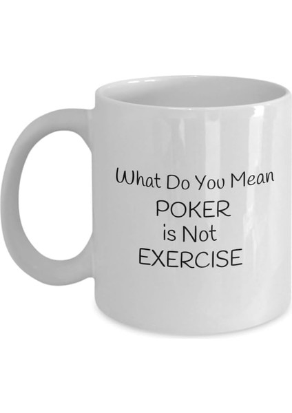 Dore Kahve Kupası Hediye Kahve Kupası Komik Kahve Kupası Poker Egzersiz Değildir,ingilizce Kupa