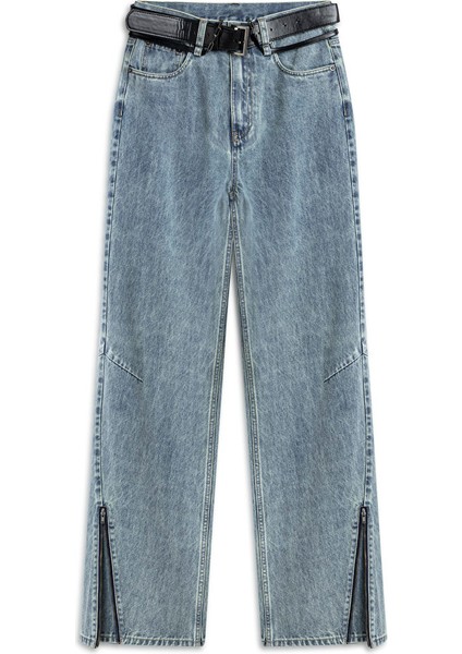 Çift Kemerli Jean Pantolon TW6250018003038 indirimleri