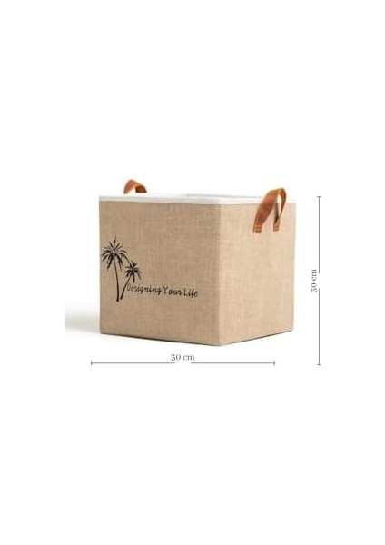 Bee Jüt Dolap Içi Organizer Takı, Makyaj, Banyo, Ofis Düzenleyici Saklama Kutusu 30X30X30 cm fiyatları