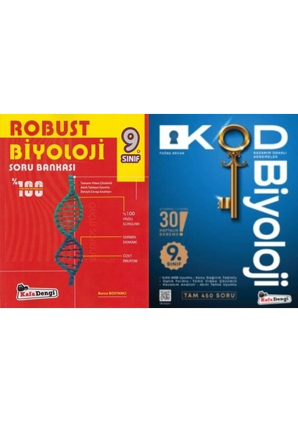 Kafa Dengi 2026 9. Sınıf Kod Haftalık Süreç Biyoloji + Biyoloji Soru 2 Kitap