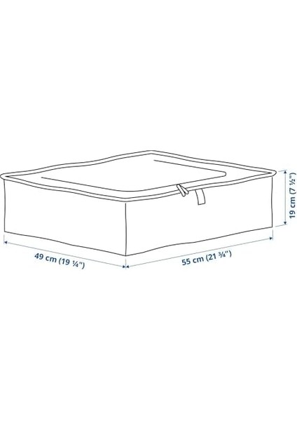 Parkla Saklama Çantası 55 x 49 x 19 Cm, Mevsimlik Dekorasyonlardan Giysi, Ayakkabı ve Yatak Takımlarına Kadar Her Şey Için Mükemmeldir. fiyatları