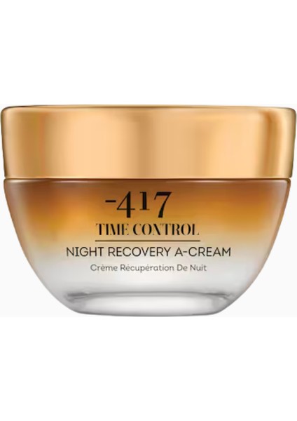 Time Control Recovery A Gece Kremi, Retinol İçerikli Anti-Aging Yüz Bakımı, Ölü Deniz Mineralli