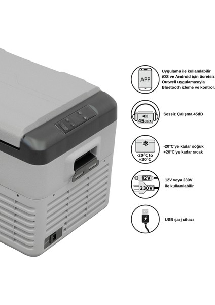 Arctic Chill 30 L Kompresörlü Buzdolabı modelleri