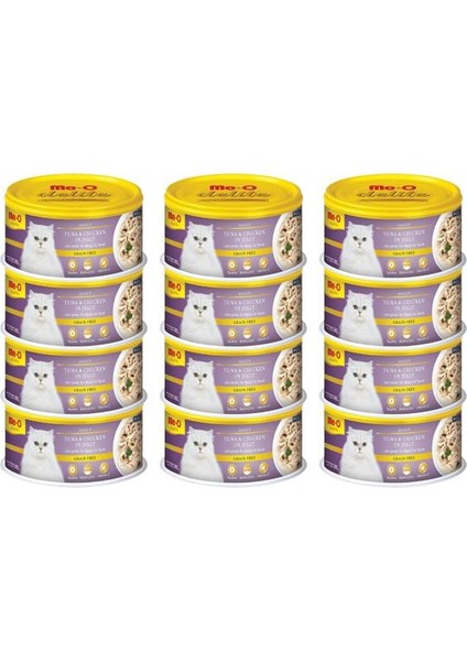 Delite Jelly Ton Balığı ve Tavuklu Konserve Kedi Maması 80GR 12LI