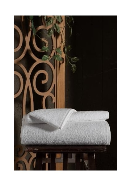 Home Simple 4 Adet 70X140 cm Klasik Lüks Beyaz Banyo Otel ve El Yüz Havlusu | Pamuk Kalın 2 Kat Emici Otellere ve Banyolara Uygun (70X140, Adet, 4) fiyatları