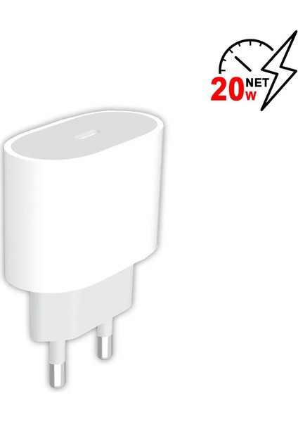 20W Lightning Pd Type-C Girişli Hızlı Ev Tipi Şarj Seti MT-A1703 fiyatları