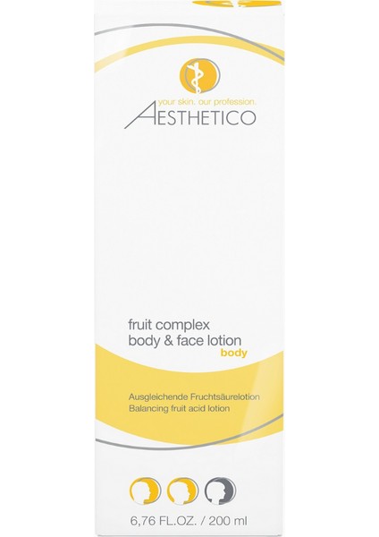 Aesthetıco Fruit Complex Body & Face Lotion, Fruktsasitli Cilt Düzgünleştirici Yüz ve Vücut Losyonu fiyatları