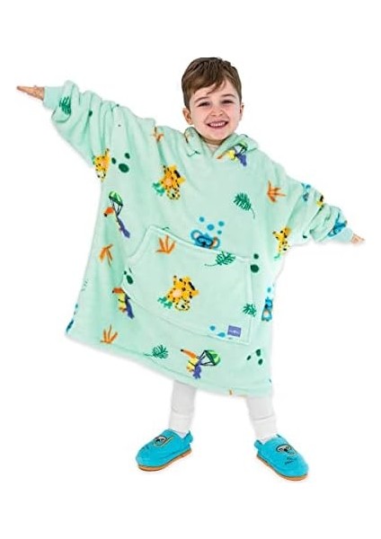 Moo Soft Cuddles Giyilebilir Çocuk Battaniye (Jungle Friends) modelleri