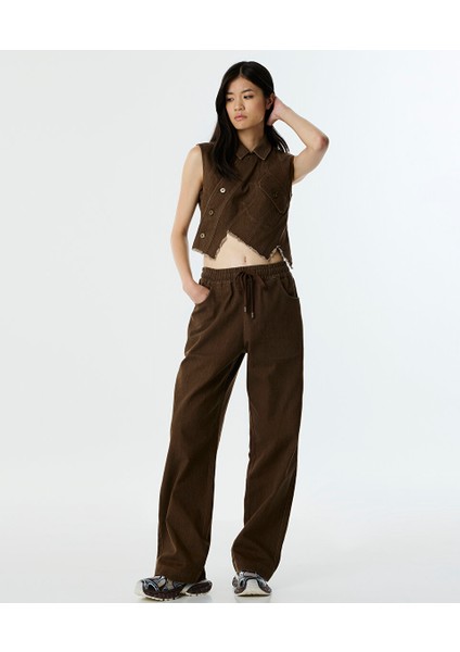 Elastik Bel Non Denim Pantolon TW6250003086074