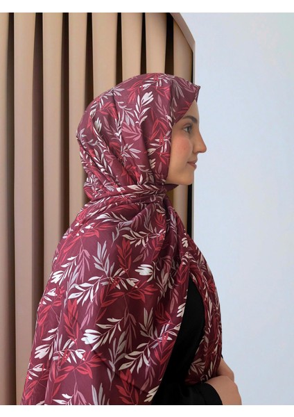 Pastel Yaprak Desenli Şal modelleri