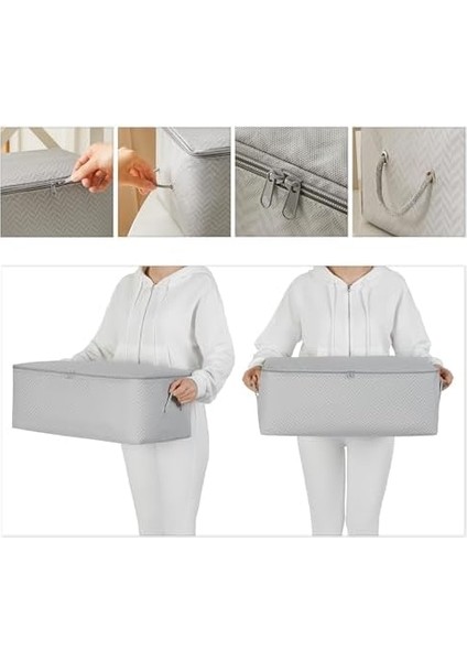 Home Textile Orta Boy Gri Balıksırtı Hurç 52 x 28 x 21 cm fiyatları