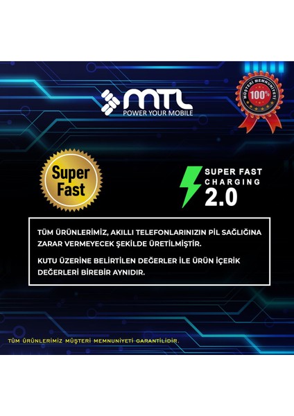 Tecno Spark 40 Pro Uyumlu Süper Hızlı Pd Type-C To Type-C ve 45W Şarj Seti MT-A1745 indirimleri