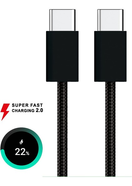 Samsung Galaxy Note 10+ (Plus) 5g Uyumlu Süper Hızlı Pd Type-C To Type-C ve 45W Şarj Seti MT-A1745 modelleri