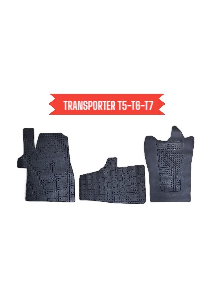 Volkswagen Transporter 2003 - 2025 - T5-T6-T7 Model Araca Özel Kauçuk Paspas