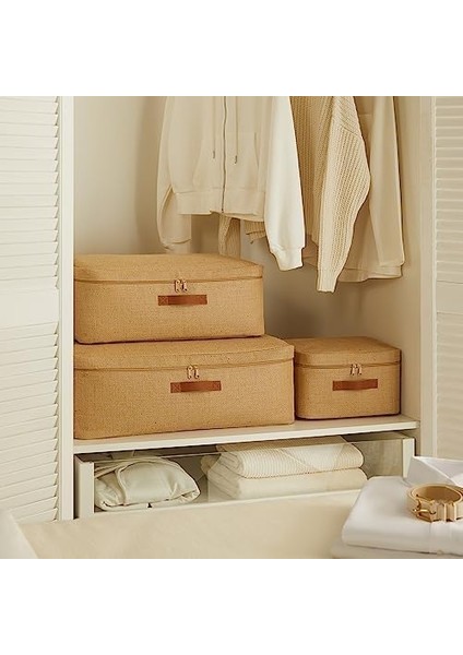 Home Textile Büyük Boy Jüt Baza Altı Hurç 62 x 46 x 22 cm modelleri