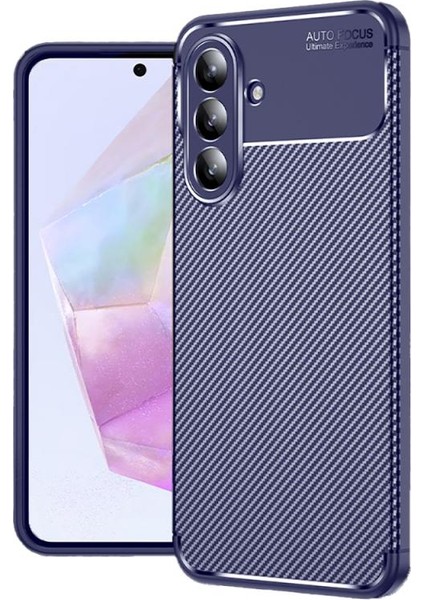 Galaxy Uyumlu A36 Kılıf Zore Negro Silikon Kapak-Lacivert