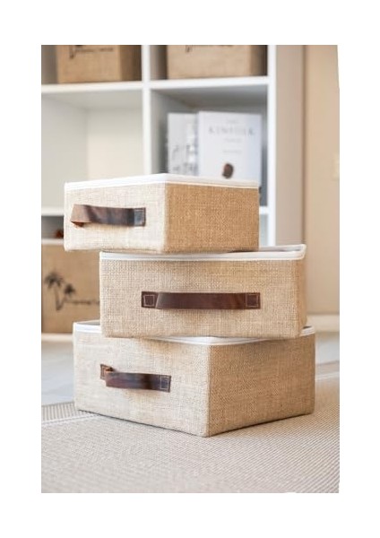 Bee Jüt Dolap Içi Organizer Takı, Makyaj, Banyo, Ofis Düzenleyici Saklama Kutusu Organizer 30X23X13 cm fiyatları