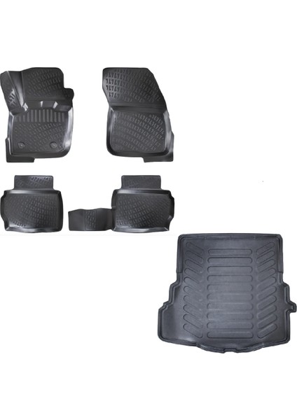 Ford Mondeo 2014 Sonrası Araca Özel Havuzlu Paspas ve Bagaj Havuzu Set