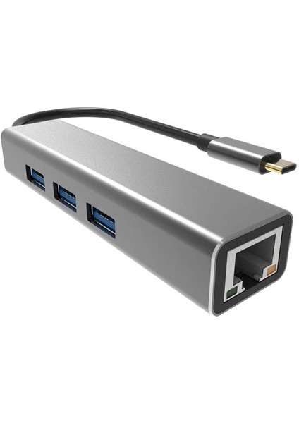 DH311A Type-C To USB3.0-3+RJ45 Çoklayıcı fiyatları