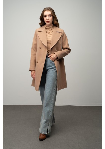 Kruvaze Belden Bağlamalı Kaban Kamel 3058