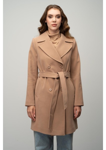 Kruvaze Belden Bağlamalı Kaban Kamel 3058 fiyatları