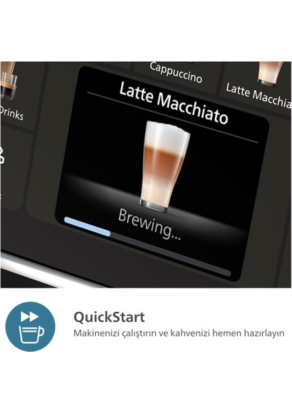 Lattego Seri Tam Otomatik Kahve ve Espresso Makinesi, Renkli Dokunmatik Ekran, Aquaclean Filtre, Şık Tasarım | Onerous Lambader modelleri