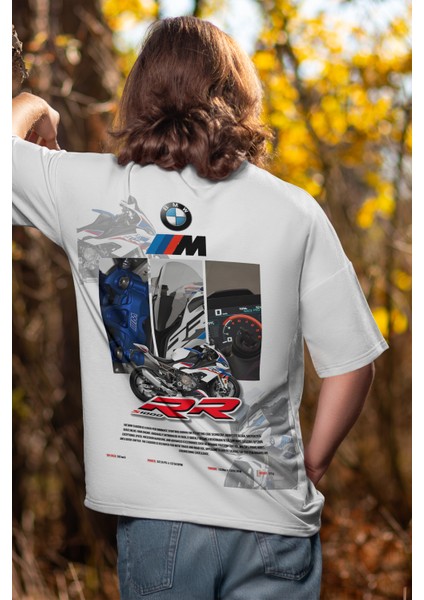Unisex Bmws 1000 Rr Baskılı Oversize Tshirt