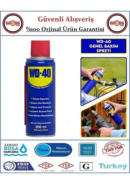 Pas Sökücü Yağlayıcı - Orjinal Ürün - 200ML