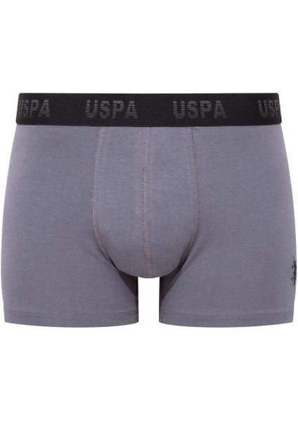 Lisanslı %95 Pamuklu Erkek Fit Boxer 3'lü Kutulu Paket / Antrasit - Siyah - Baskılı modelleri