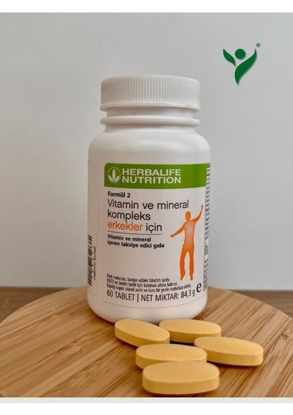 Formül 2 Vitamin ve Mineral Kompleks Erkekler Için - 60 Tablet