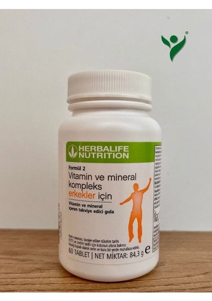 Formül 2 Vitamin ve Mineral Kompleks Erkekler Için - 60 Tablet fiyatları