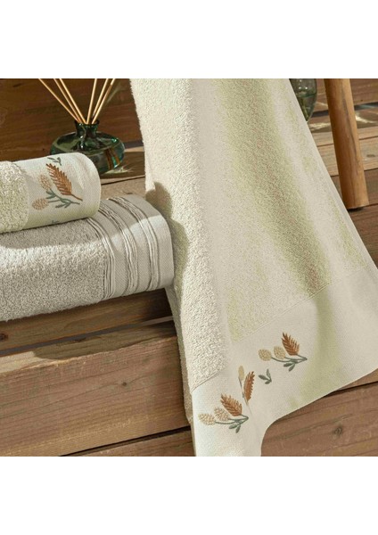 6'lı El ve Yüz Havlusu Seti Alıa Vizon ( 30 x 50 - 50 x 80 cm ) modelleri