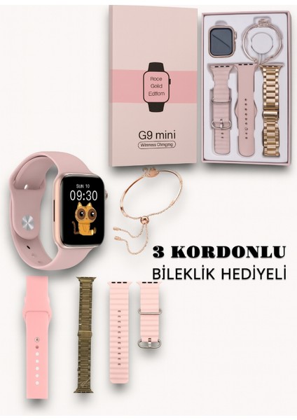 Yeni Nesil Şık Tasarımlı G9 Mini Akıllı Saat Bileklik Hediyeli
