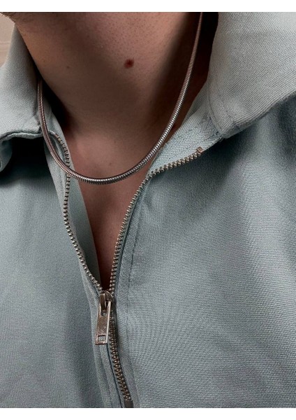 Erkek Silver Paslanmaz Çelik Oval Kolye Renk Atmaz Solma Yapmaz Unısex Solmaz Kombinlenebilir fiyatları