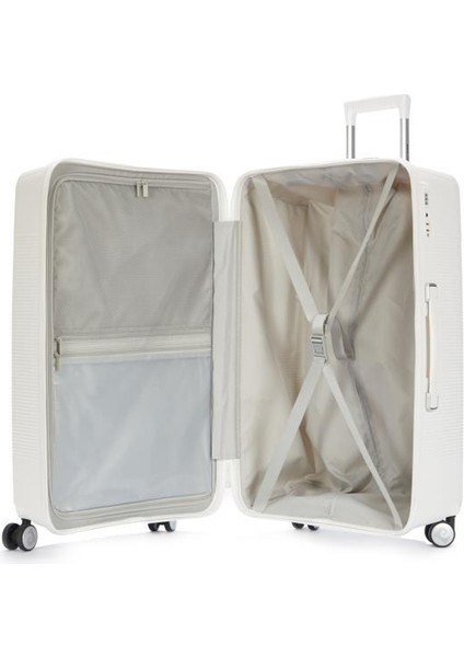 Trolley Valiz Beyaz Orta Boy 04PC7080-02-BY fırsatları