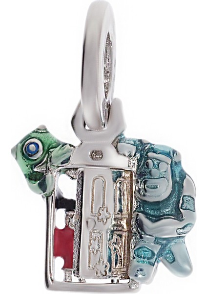 Kadın Sevimli Canavarlar Çizgi Film Karakterleri Model Gümüş Charm