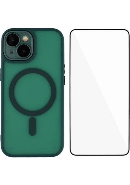 iPhone 13 Pc Tpu Telefon Kılıfı ve Ekran Filmi (Magsafe ile Uyumlu) (Yurt Dışından)