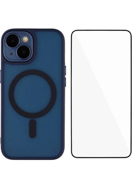 iPhone 13 Pc Tpu Telefon Kılıfı ve Ekran Filmi (Magsafe ile Uyumlu) (Yurt Dışından)